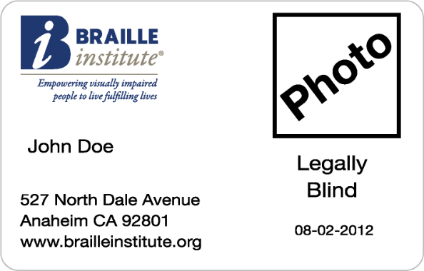 Braille Institute ID