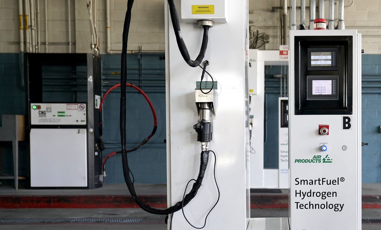 People waiting at streetcar stop
