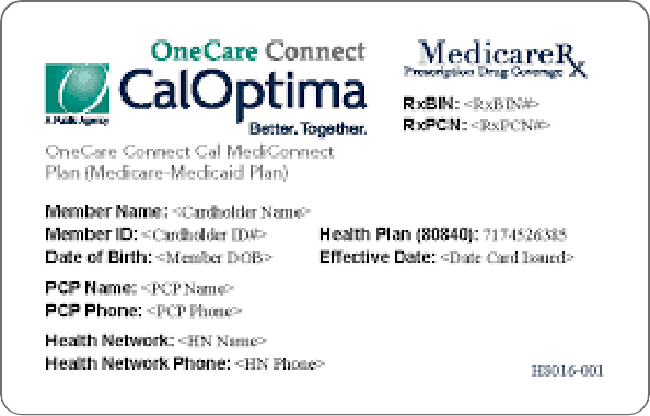 Cal Optima Card