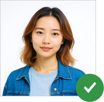 Acceptable photo example